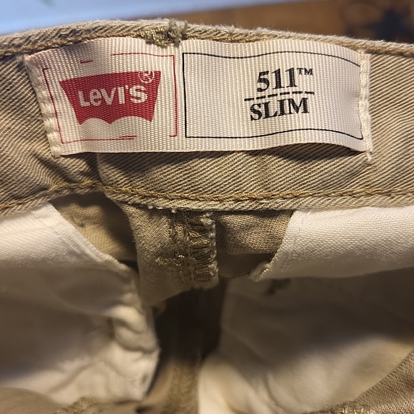 Levi's 511 Slim Beige Woman Pants Size12 26x26 - Picture 3 of 4